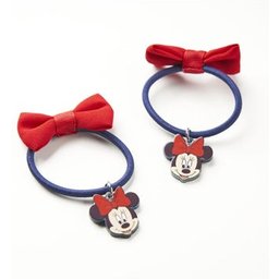 Minnie Hair Elastics Lasso 7.4x12x2cm 2uts