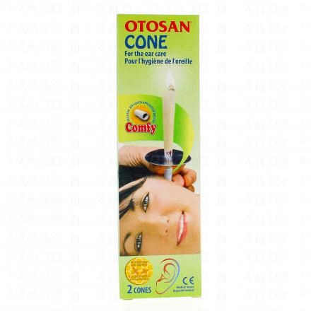 Cône pour hygiène de l'oreille x2