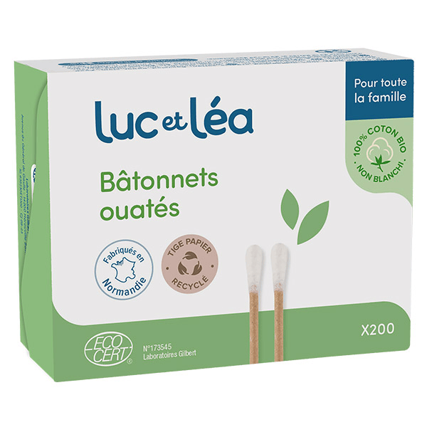 Hygiène et Soins Bâtonnet Ouaté Tige Papier Recyclé 200 unités