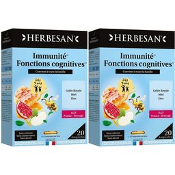 Herbesan Immunité Fonctions Cognitives Gelée Royale Zinc