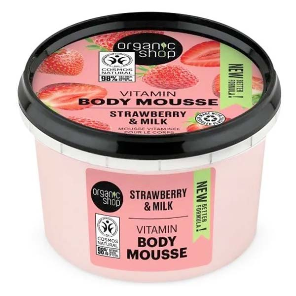 Crème-Mousse Hydratante Corps Yaourt à la Fraise 250ml