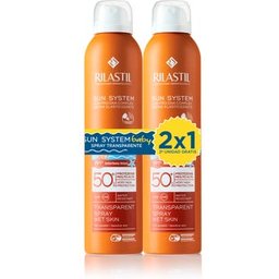 Sun System Baby Spray Solaire Corporel Transparent SPF50+ 2x200ml