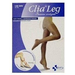 Bas de Contention Clialeg 140D Visone Taille 4 1ut