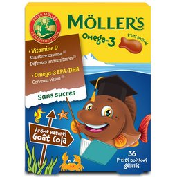 Möller’s Oméga-3 – P’tits Poissons goût Cola