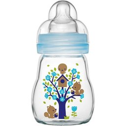 Feel Good Biberon En Verre Bleu +0 Mois 90ml