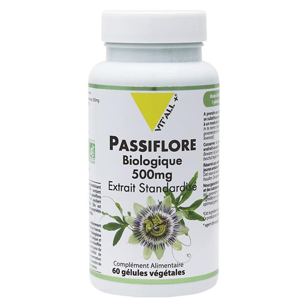 PASSIFLORE BIO 500mg Extrait Standardisé 60 gélules végétales