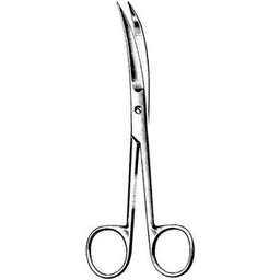 Ciseaux courbes en acier inoxydable 14cm 1pc