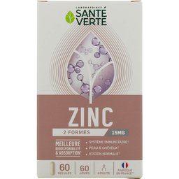 Zinc 2 Formes 15mg 60 Gélules