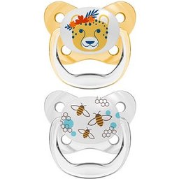 Dr Brown's Sucette Prevent Butterfly 6 à 18 Mois Jaune 2uts