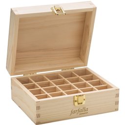 Farfalla Coffret bois pour 20 huiles essentielles