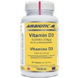 Airbiotic™ AB vitamine D3 125mg 125mg 90 comprimés
