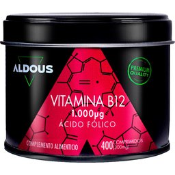 Aldous Vitamina B12 con Ácido Fólico 400comp