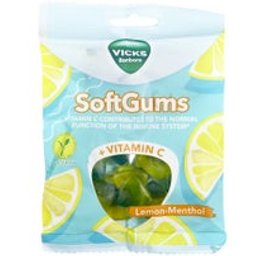 Gomas de Mascar + Vitamina C Menta Limón 90g