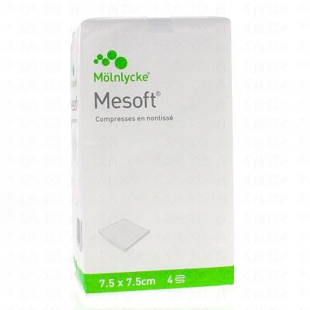 Mesoft compresses en non tissé x100 7.5 cm x 7.5cm