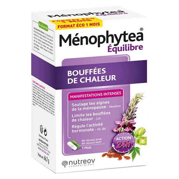 Physcience Menophytea Bouffées de Chaleur Jour et Nuit Cure 120 gélules