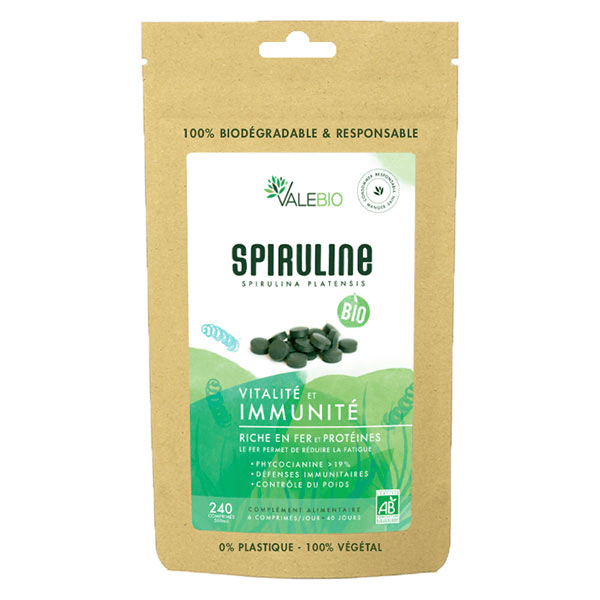 Spiruline 500mg Bio 240 comprimés