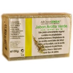 savon à l'argile verte avec arbre à thé 100 grammes