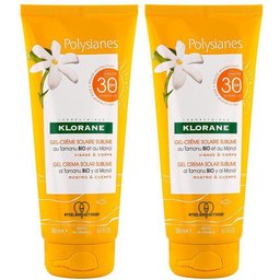 Klorane Gel-crème Solaire Sublime au Monoï et Tamanu BIO Spf30 Visage & Corps