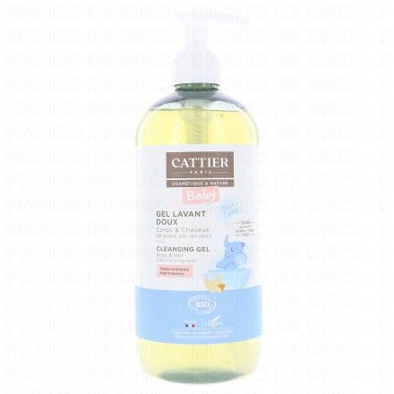 Bébé gel lavant doux cheveux et corps bio flacon pompe 500ml
