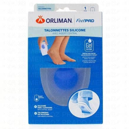 Feetpad - Talonnettes silicone insert central taille l (43-46)