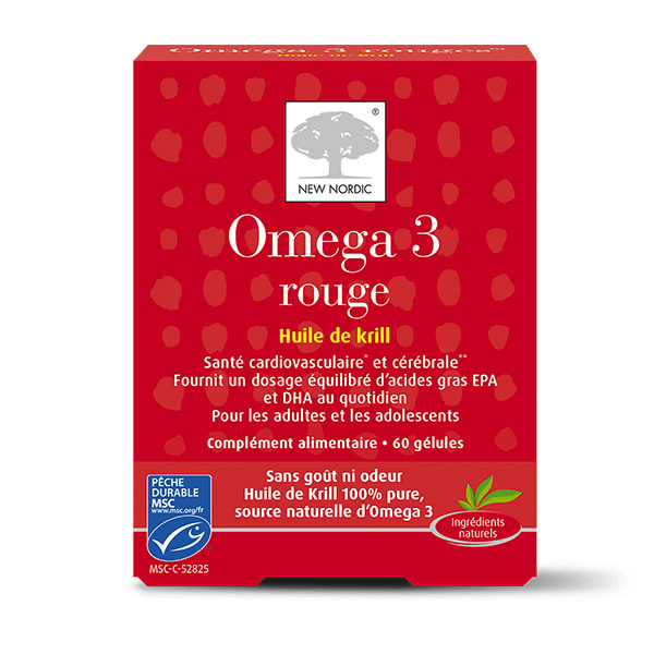 Omega 3 Rouge 60 Gélules Odeur et goût neutre
