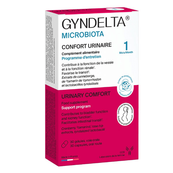 Gyndelta® Microbiota Confort urinaire - Cure préventive - 30 gélules