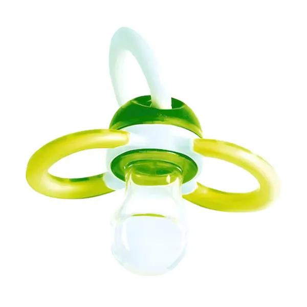 Sucette Sourire pour bébé dès 3 mois téterelle en silicone Coloris Verte