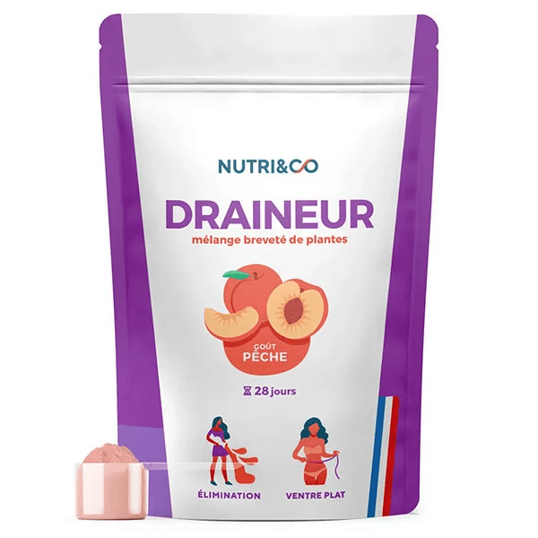 Nutri&Co Draineur en poudre Goût Pêche 100g