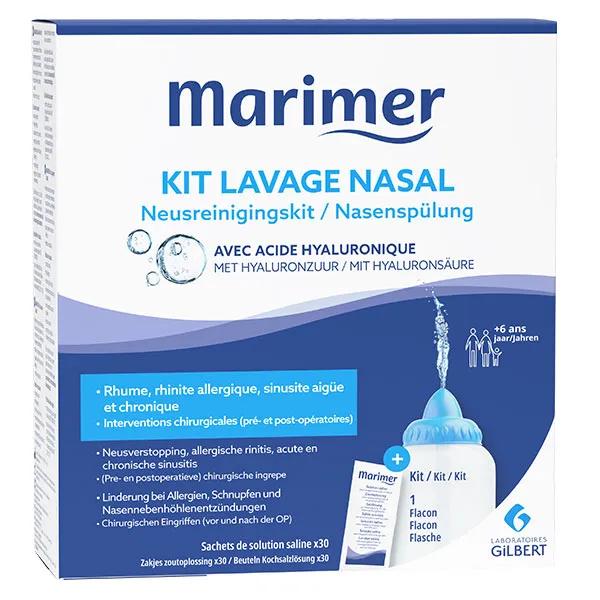Kit Lavage Nasal grand volume + 30 Sachets de Solution Saline
