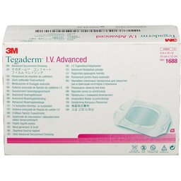 Tegaderm™ I.v. Advanced Pansement de fixation fortement adhésif 10 x 12 cm