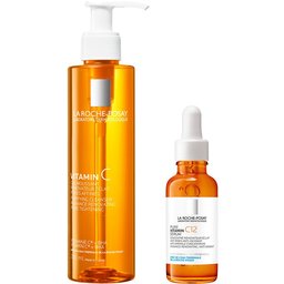 La Roche Posay Vitamin C Gel Moussant & Pure Vitamin C12 Sérum anti-rides éclat