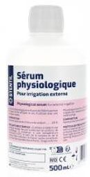 Sérum Physiologique pour Irrigation Externe 500 ml - Flacon 500 ml