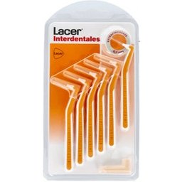 Lacer™ Brossettes interdentaires Ultra Fines Manche angulaire Souple 6 u.