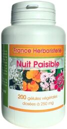 NUIT PAISIBLE 200 gélules 250 mg poudre pure - France-Herboristerie