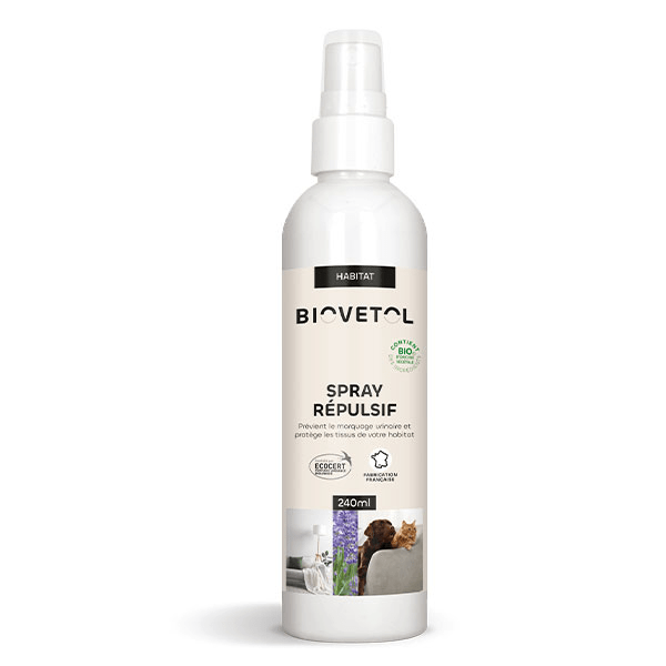 Spray Répulsif Chien et Chat Bio 240ml