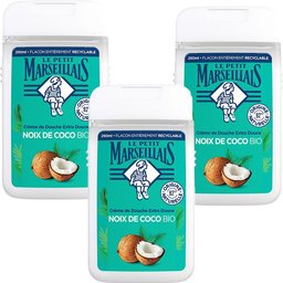 Douche Crème Hydratante à l'huile de Coco, 3 x 250 ml