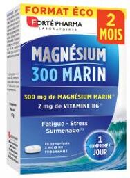 Magnésium 300 Marin - 56 Comprimés - Format 2 Mois - Boîte 56 comprimés