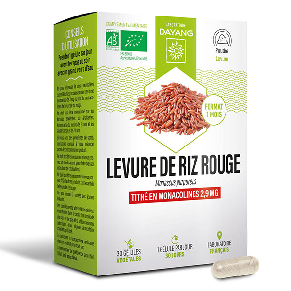 Levure de riz rouge BIO 30 gél