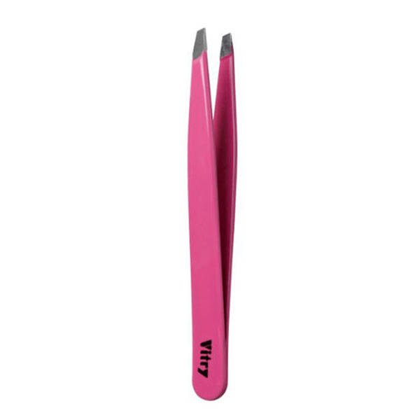 Pince À Épiler Professionnelle Mors Biais Inox Rose