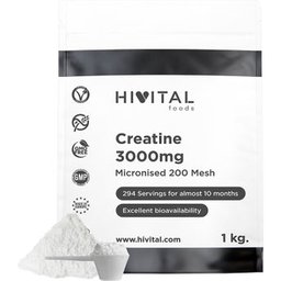 HIVITAL Creatina monohidratada 3000 mg 1 kg
