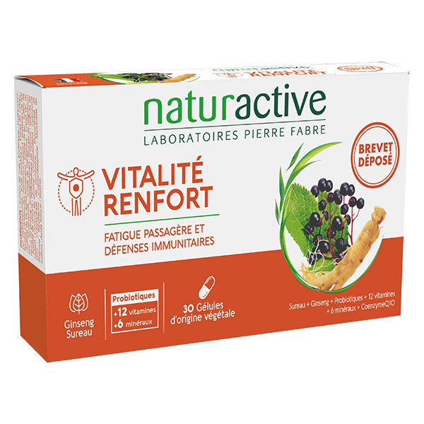 Vitalité Renfort Fatigue passagère et Défenses immunitaires 30 gélules
