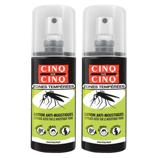 Lotion Anti-Moustiques Zones Tempérées Lot de 2 x 100ml