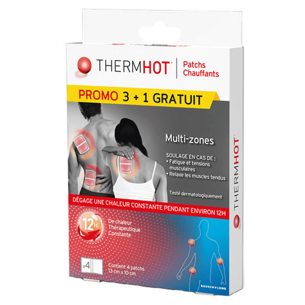 Thermhot Patch Chauffant pour Tensions Musculaires Promo 3+1 Gratuit