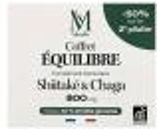 Shiitaké 800 mg Bio 60 Unités + Chaga 800 mg Bio 60 Unités - Lot