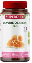 Levure de Bière Bio - 100 Gélules - Pot 100 gélules