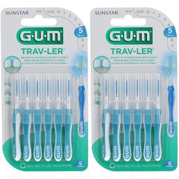 Gum® Trav-Ler® 1,6 mm bleu sapin avec capuchon