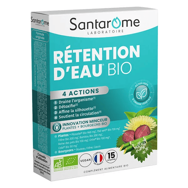 - Rétention d'Eau Bio - Complément minceur - 15 comprimés