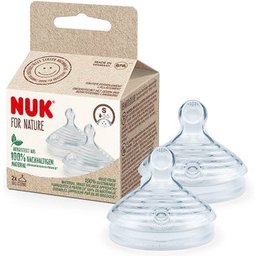 For Nature Tétine Silicone 0-6M Taille S 2uts