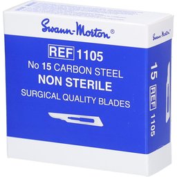 Swann Morton® Lame chirurgicale de Bistouri Non stérile N° 15