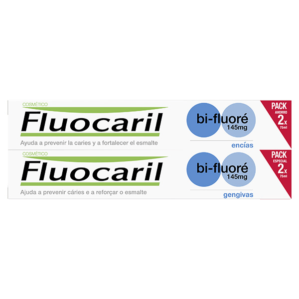 Cosmétique Bi-Fluoré 145mg Dentifrice Gencives Menthe Lot de 2 x 75ml